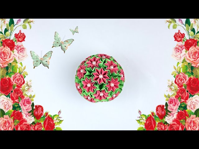 How to make a paper Kusudama | origami | How to | DIY | paper craft