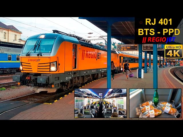 TRAIN EXPERIENCE | Bratislava - Poprad/Tatry | REGIOJET Intercity
