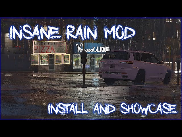 Insane Rain Mod | Install and Showcase | Cool Weather Mod | #gtav | #lspdfr