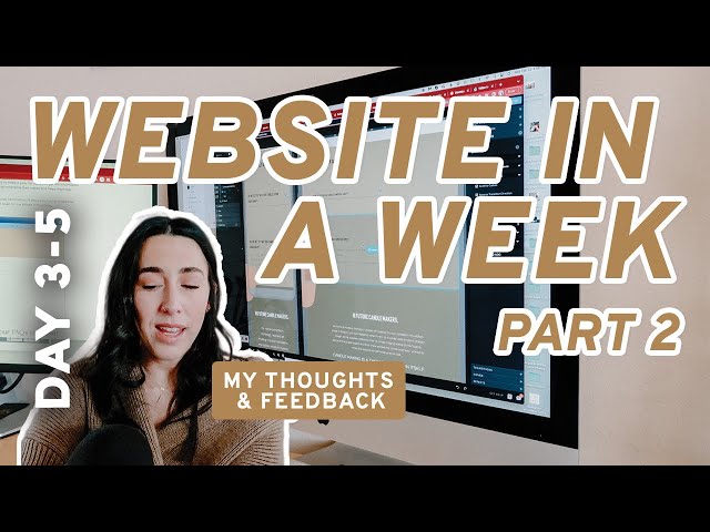 WEBSITE IN A WEEK (Day 3-5) | Adobe XD to Showit
