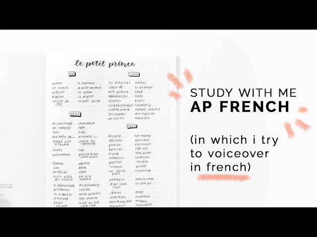 study with me ap french! 🥐 i tried to voiceover in french mdr (lol)