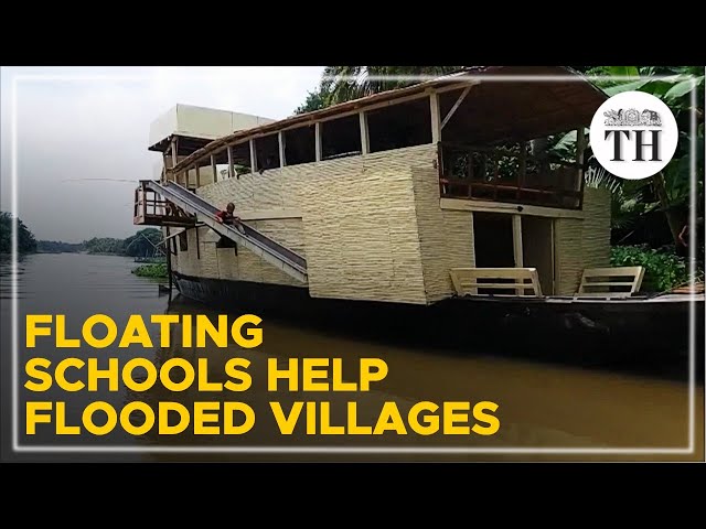 How floating schools help flooded villages in Bangladesh