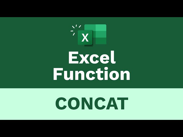 The Learnit Minute - CONCAT Function #Excel #Shorts