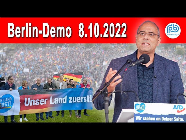 Boehringer: "Unser Land zuerst!" | Berlin, 8.10.2022