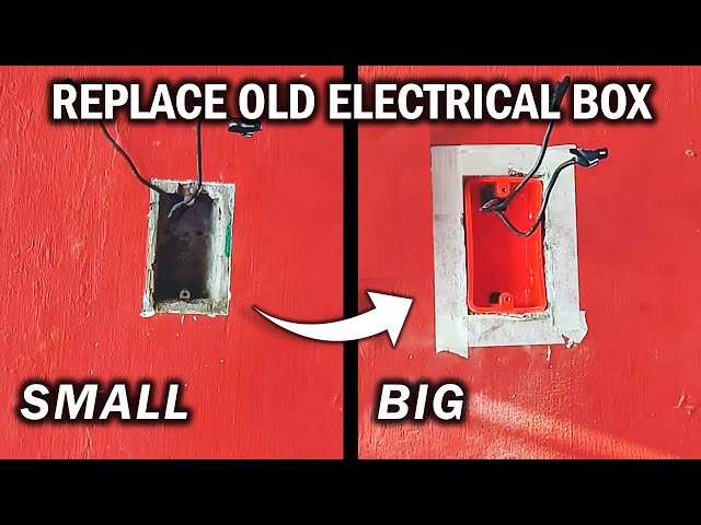 How to Replace Junction Box & Light Switch on Concrete Wall