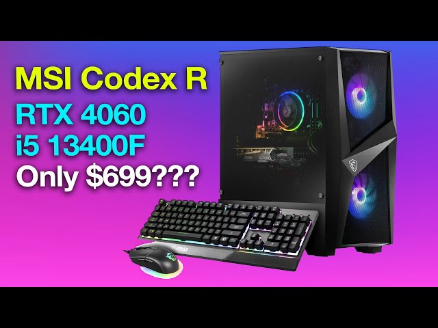 MSI Codex R RTX 4060 Review - A Legit Budget Gaming Desktop for only 699 ?