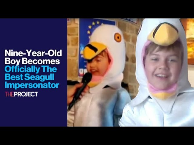 Nine-Year-Old Boy Becomes Best Seagull Impersonator