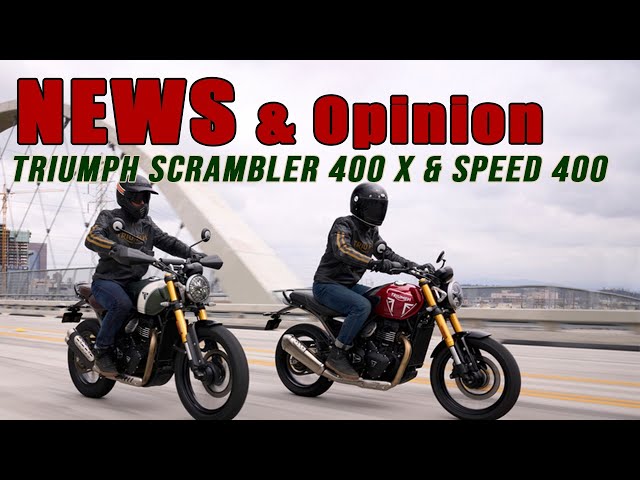 Triumph goes smaller to get bigger with Speed and Scrambler 400 X.