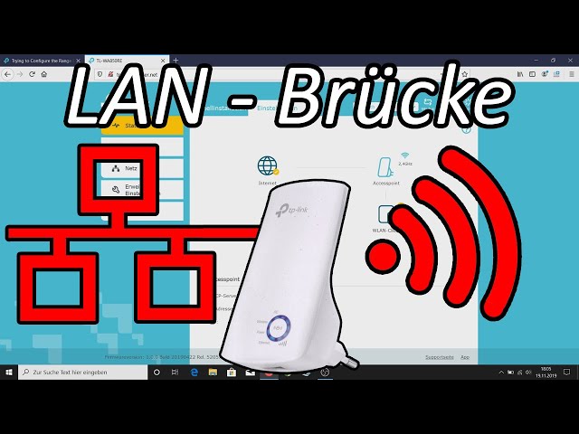 TP-Link WLAN Repeater als LAN Brücke einrichten