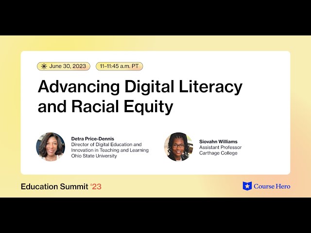 Advancing Digital Literacy and Racial Equity