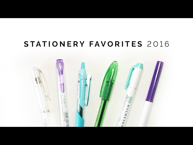 my 2016 stationery favorites ✍🏻 the best of the year!