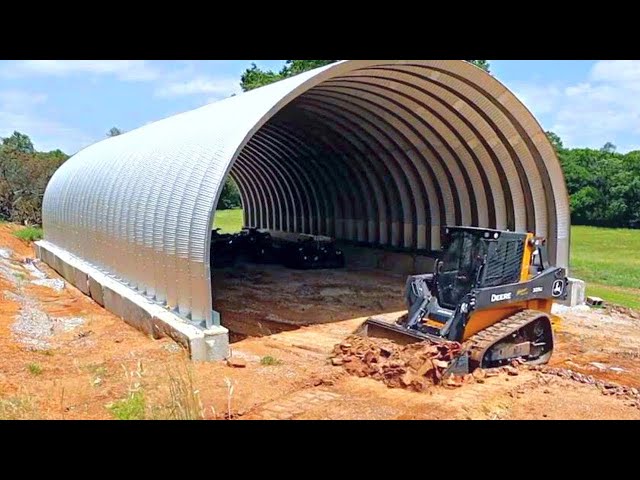 Complete Quonset Hut Build - From Site Prep to the Final Arch