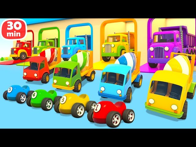 Die Helfer Autos und Leo der Lastwagen. Zeichentrickfilme für Kinder | 30 min. Kompilation