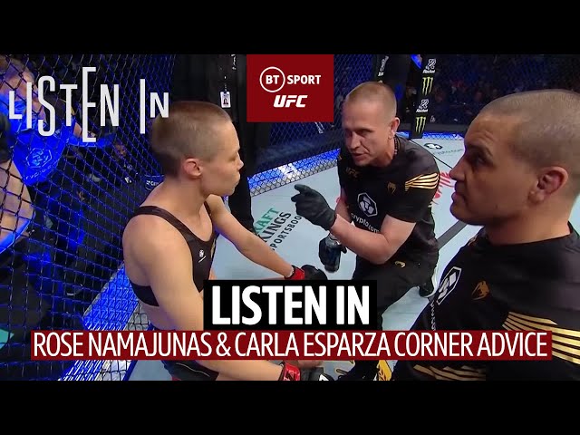 Listen In: Rose Namajunas and Carla Esparza cornering at UFC 274