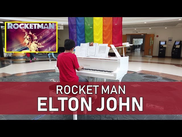 Rocket Man Piano Pride 2019 National Archives Cole Lam 12 Years Old