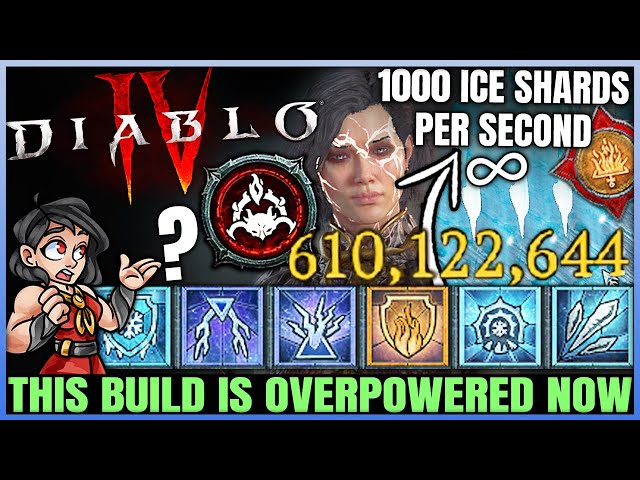 Diablo 4 - New Final BILLION DPS INFINITE FREEZE Best Sorcerer Build - S3 Ice Shards = OP - Guide!