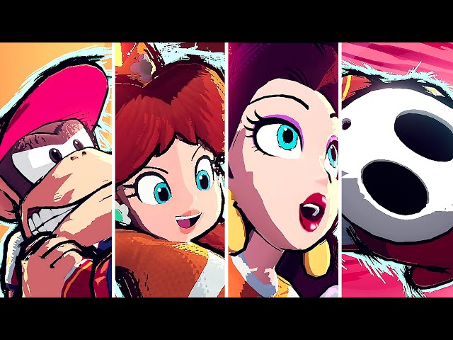Mario Strikers: Battle League - All Winning, Hyper Strike & Losing Animations (+ Pauline & Diddy K.)