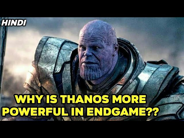 Why is Thanos Stronger in Endgame? / Why is Thanos so powerful in Endgame / In Hindi / Komician