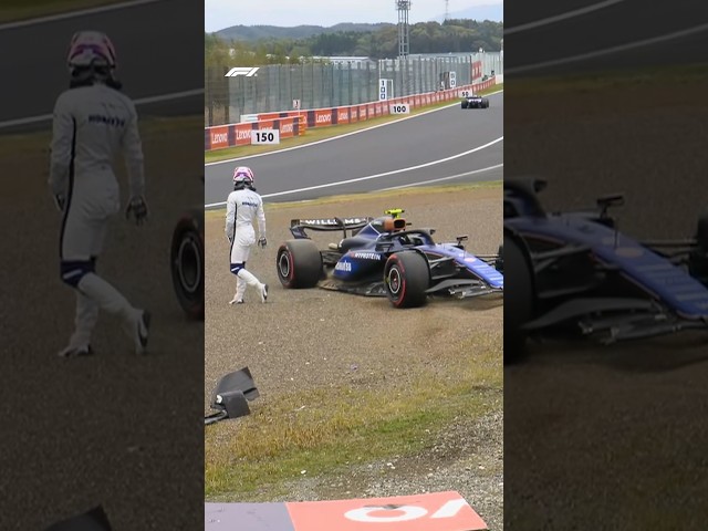 Sargeant crashes during FP1 in Japan 😨