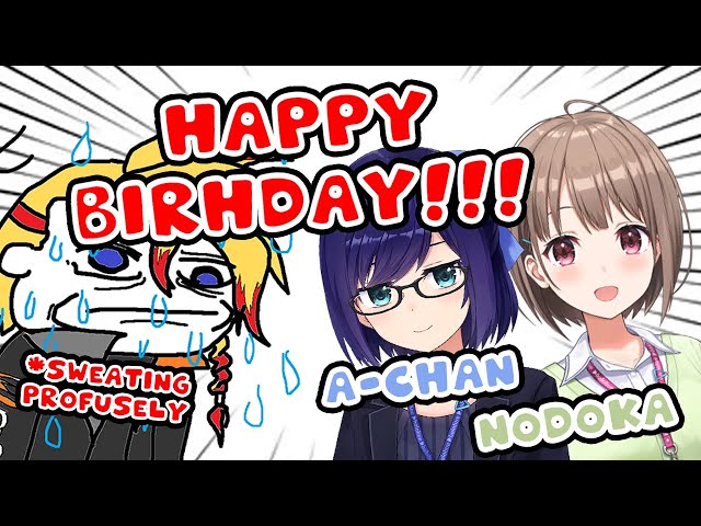 [ENG SUB/Holostars] Axel is DUMBSTRUCK when A-chan comes to his Birthday Party with Nodoka-San