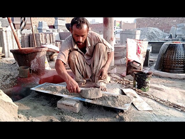 Amazing Technique for Making Cement Blocks