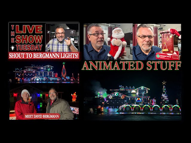 Bergmann Christmas Lights with David Bergmann and Animated Chrsitmas Stuff LIVE!