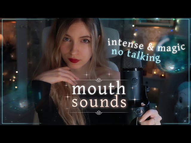 ASMR ✧ LAYERED MOUTH SOUNDS: Intense, tickling, with water & visuals✨(no talking)