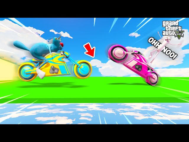 [PART-2] OGGY CHALLENGE SPIRAL TRAP To Jack And Pink Panther In DEADLINE Racing Challenge😱! GTA5