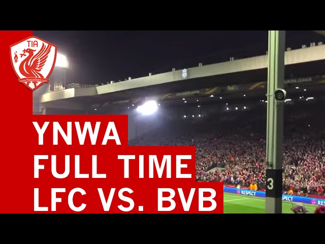 Liverpool 4-3 Borussia Dortmund - Full-time You'll Never Walk Alone