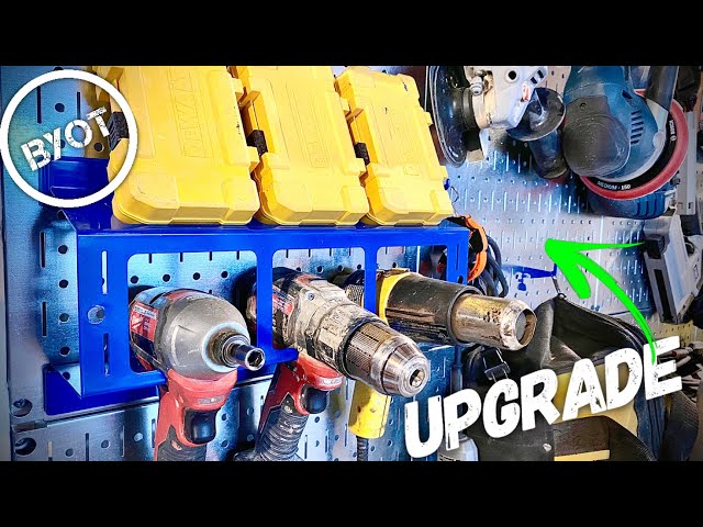 BEST DIY Garage Organization : PEGBOARD Tool Storage UPGRADE