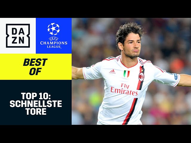 Top 10: Schnellste Tore | Best Of | UEFA Champions League | DAZN