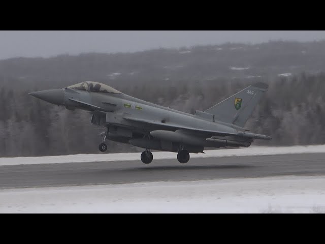 Eurofighter Typhoons - Winter Landing