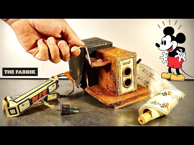 1950s Old Movie Projector - Mickey Mouse - Restoration