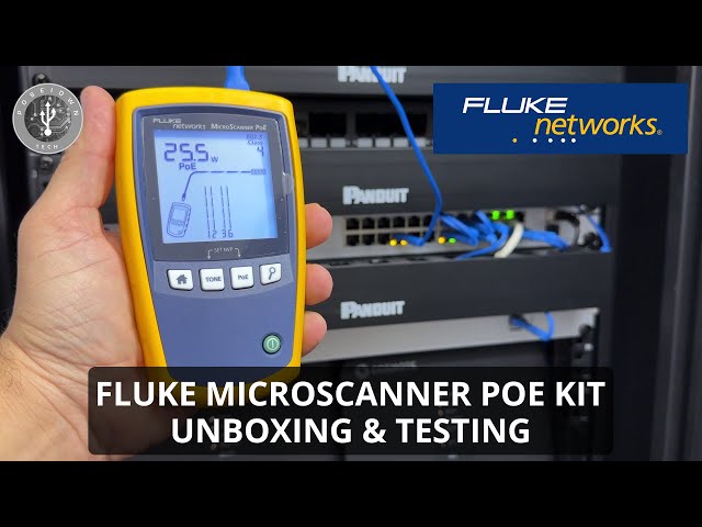 Verify Network Cables with Fluke MicroScanner POE - Unboxing & Testing