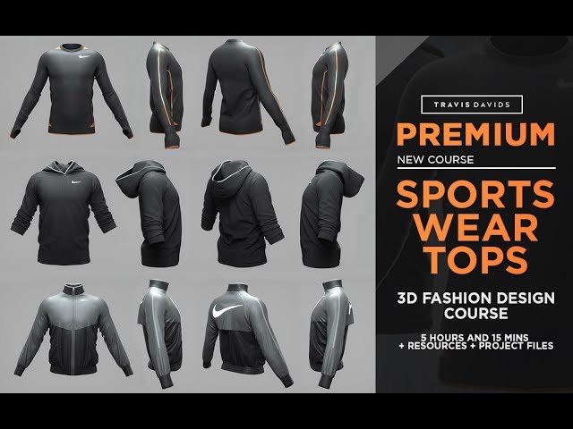 NEW COURSE - Sportswear Tops - 3D Fashion Design Course