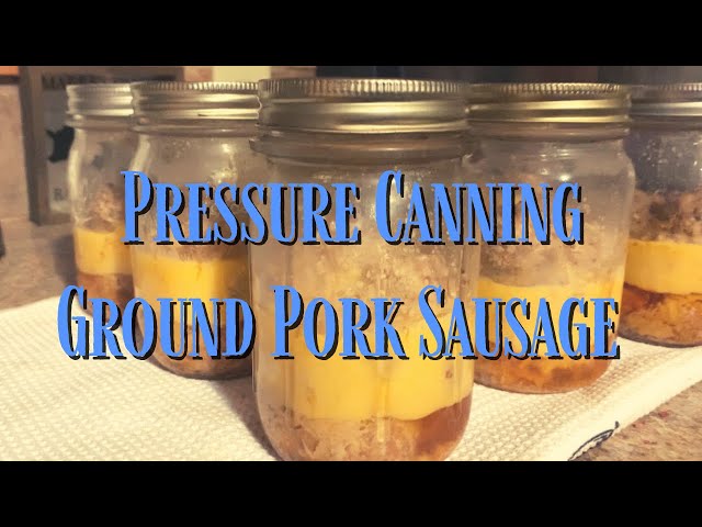Talking Pigs & Pressure Canning Fresh Sausage