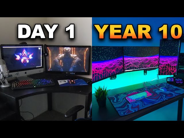 10 Year Gaming Setup Progression...