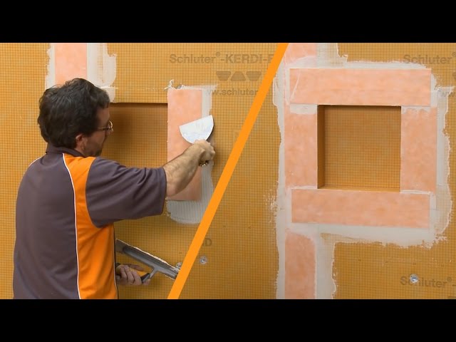 Fixer Tips: How to install a shower niche in a Schlüter-KERDI-BOARD wall