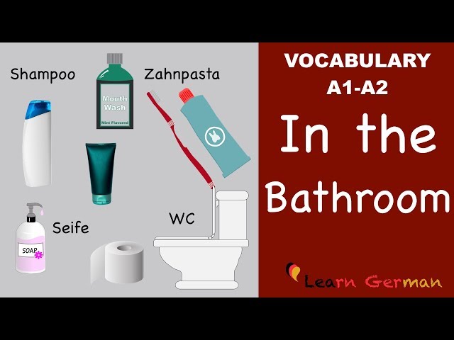 Learn German | German Vocabulary | Im Bad | In the bathroom | Badezimmer | A1