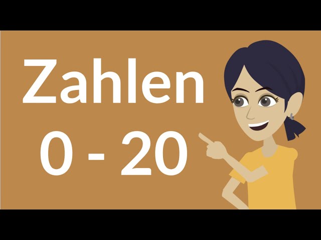 Deutsch lernen | Zahlen 0 - 20 | learn German | numbers 0 - 20 | A1 | German for beginners | numbers