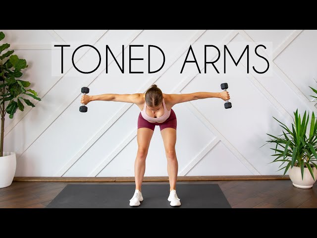 10 MIN TONED ARMS WORKOUT (At Home Minimal Equipment)