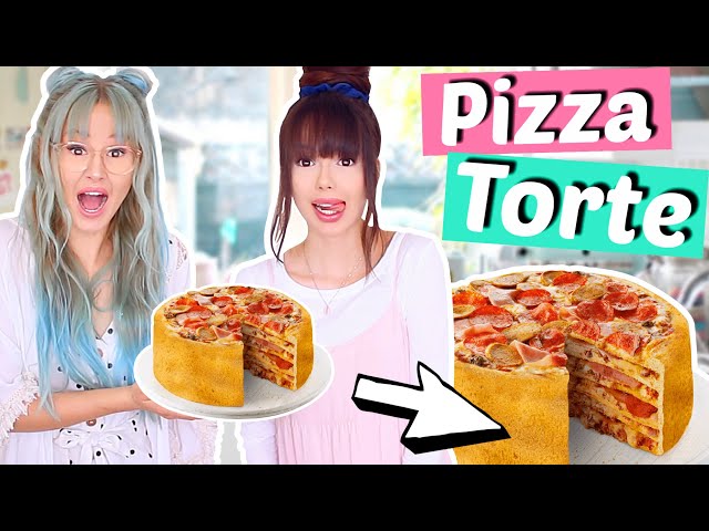 Wir backen eine PIZZA TORTE 😮 einfach irre 🤦🏻‍♀️ Rezept DIY | ViktoriaSarina