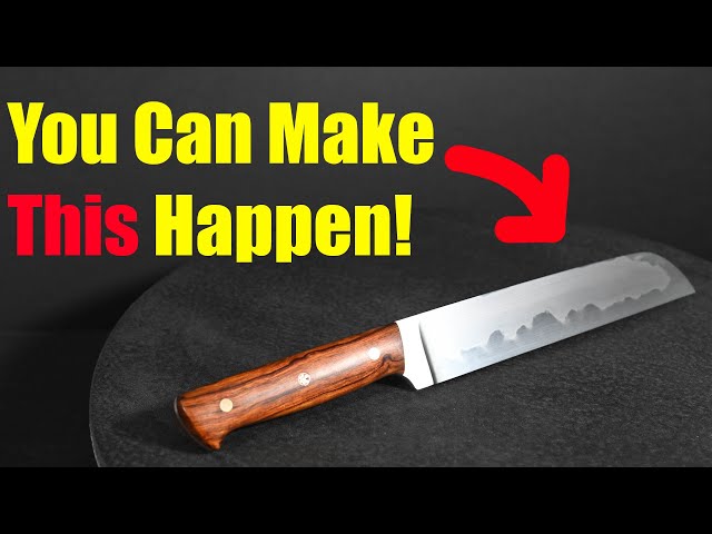 Make a Camp Knife with Awesome Hamon! - Pop's Project of the Month