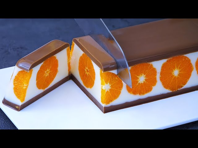 have chocolate milk and orange! make this easy and delicious dessert