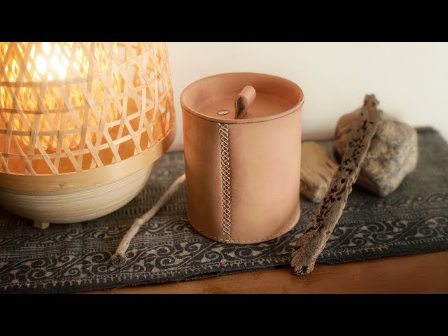 Trying out a New Stitch to Make Leather Jars