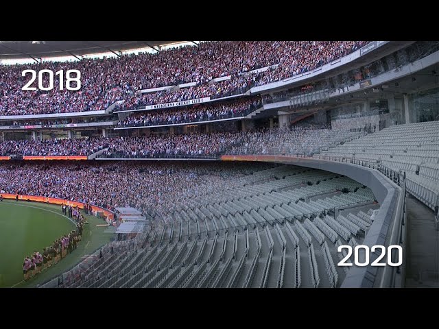 Anzac Day at the MCG - 2020 in contrast to previous years | AFL