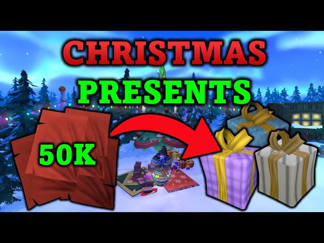Loot from 250 Christmas Presents in RuneScape 3