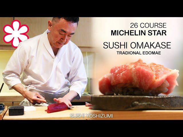 Best $325 Michelin Star True Edomae Sushi Omakase Is Just Like Japan! ─  Sushi Yoshizumi