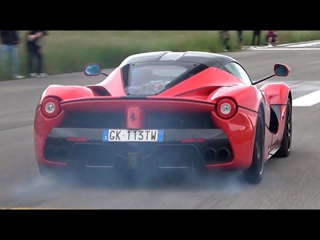 LaFerrari with Straight Pipe Exhaust | Accelerations on the Airstrip! LOUD V12 Engine Sound!