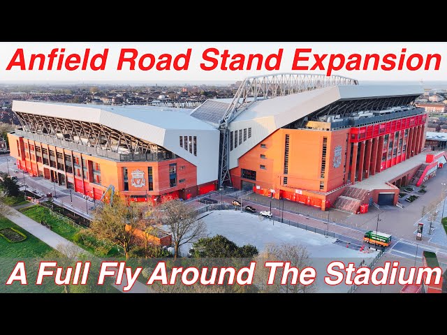 Anfield Road Stand on 20.4.24. A Full Fly Around of The Stadium!